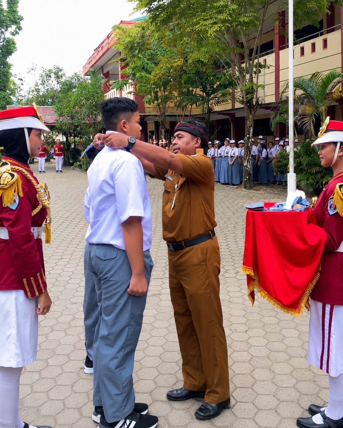 Upacara Perdana Tahun Ajaran Baru dan Penyambutan Siswa Siswi Baru